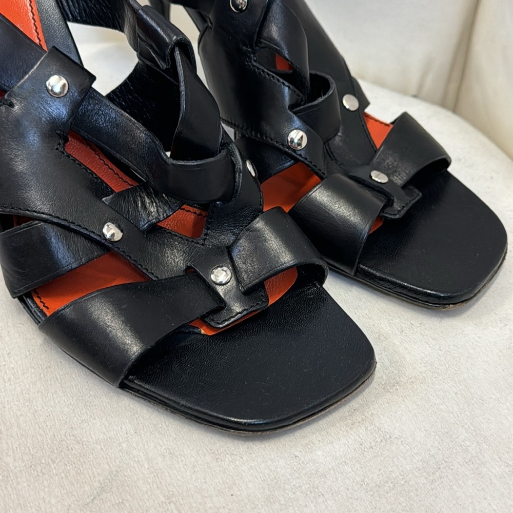 Prada Black Leather Heels - Picture 4 of 5